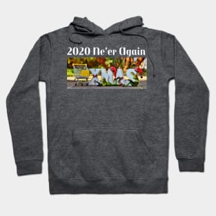 2020 Ne'er Again - Merry Christmas Hoodie